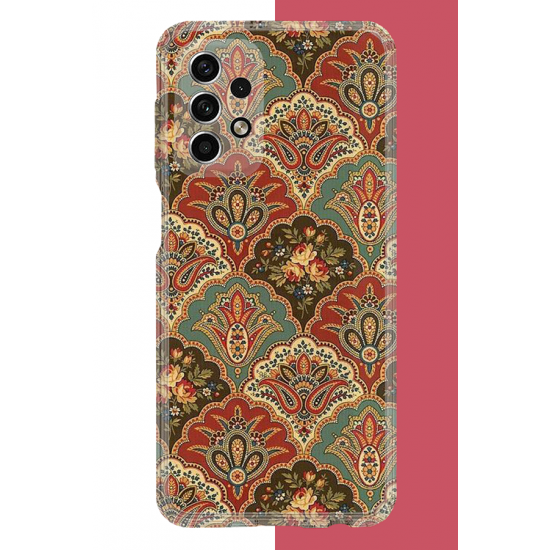 Samsung Galaxy A33 Uyumlu Çini Motif UV Baskılı Silikon Kılıf