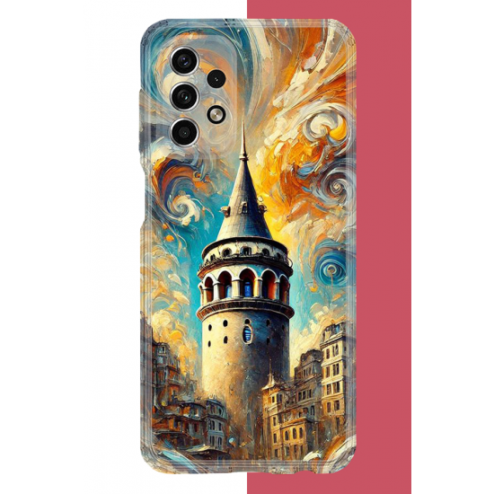 Samsung Galaxy A33 Uyumlu Galata UV Baskılı Silikon Kılıf