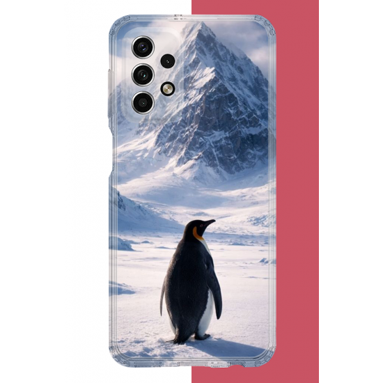 Samsung Galaxy A33 Uyumlu nihilist Penguen2 UV Baskılı Silikon Kılıf