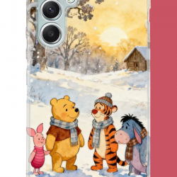 Samsung Galaxy A34 Uyumlu Winnie The Pooh2 UV Baskılı Silikon Kılıf