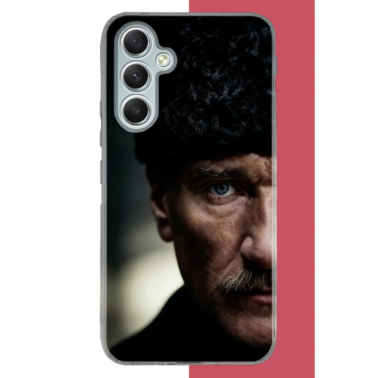 Samsung Galaxy A34 Uyumlu Atatürk4 UV Baskılı Silikon Kılıf