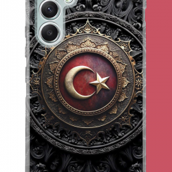 Samsung Galaxy A34 Uyumlu Türk Rozet UV Baskılı Silikon Kılıf