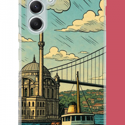 Samsung Galaxy A34 Uyumlu İstanbul UV Baskılı Silikon Kılıf