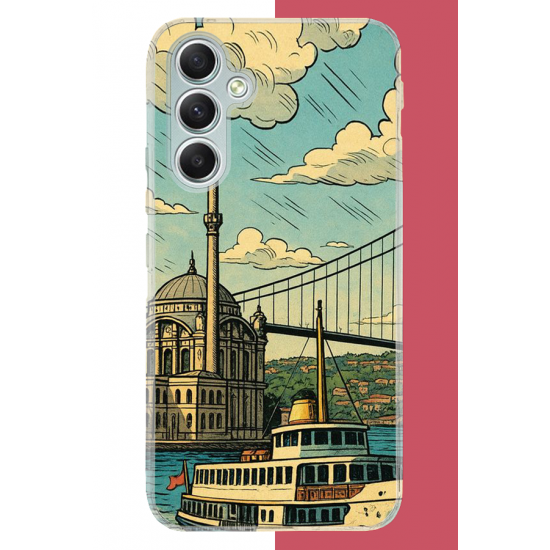 Samsung Galaxy A34 Uyumlu İstanbul UV Baskılı Silikon Kılıf