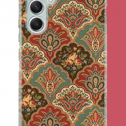 Samsung Galaxy A34 Uyumlu Çini Motif UV Baskılı Silikon Kılıf