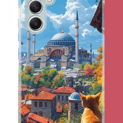 Samsung Galaxy A34 Uyumlu Ayasofya1 UV Baskılı Silikon Kılıf