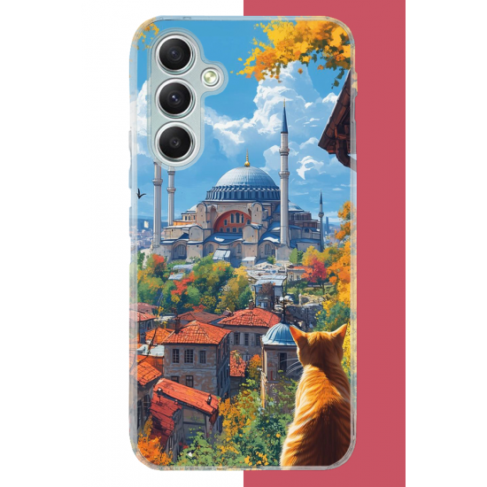 Samsung Galaxy A34 Uyumlu Ayasofya1 UV Baskılı Silikon Kılıf