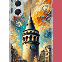 Samsung Galaxy A34 Uyumlu Galata UV Baskılı Silikon Kılıf
