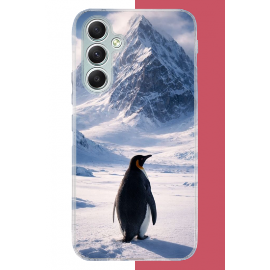 Samsung Galaxy A34 Uyumlu nihilist Penguen2 UV Baskılı Silikon Kılıf