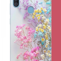 Samsung Galaxy A11-M11 Uyumlu renkli çiçek UV Baskılı Silikon Kılıf Samsung Galaxy A11-M11 Uyumlu renkli çiçek UV Baskılı Silikon Kılıf