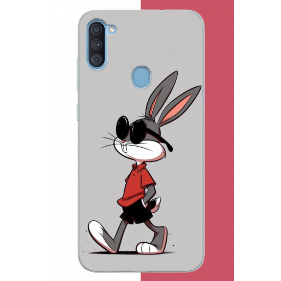 Samsung Galaxy A11-M11 Uyumlu bugsbunny UV Baskılı Silikon Kılıf