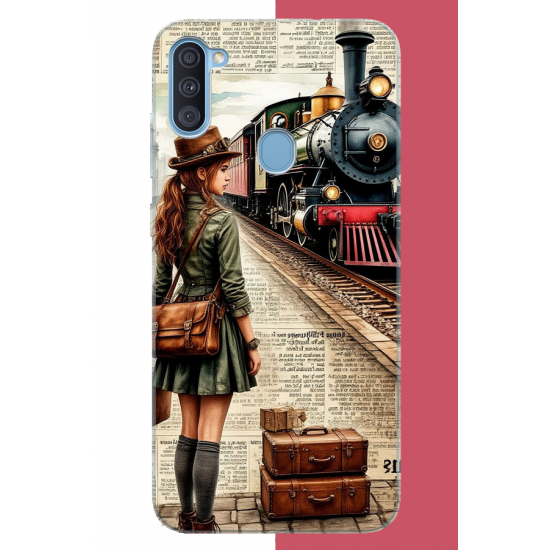 Samsung Galaxy A11-M11 Uyumlu vintage tren UV Baskılı Silikon Kılıf
