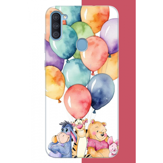 Samsung Galaxy A11-M11 Uyumlu winnie the pooh.jpeg UV Baskılı Silikon Kılıf