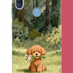 Samsung Galaxy A11-M11 Uyumlu peluş köpek UV Baskılı Silikon Kılıf Samsung Galaxy A11-M11 Uyumlu peluş köpek UV Baskılı Silikon Kılıf