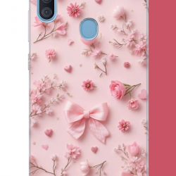 Samsung Galaxy A11-M11 Uyumlu pembe fiyonk gül.jpeg UV Baskılı Silikon Kılıf Samsung Galaxy A11-M11 Uyumlu pembe fiyonk gül.jpeg UV Baskılı Silikon Kılıf