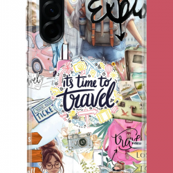 Samsung Galaxy A36 Uyumlu Travel3 UV Baskılı Silikon Kılıf