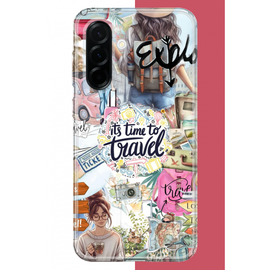 Samsung Galaxy A36 Uyumlu Travel3 UV Baskılı Silikon Kılıf