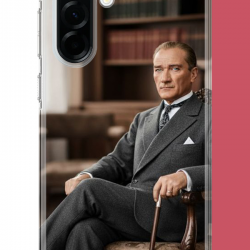 Samsung Galaxy A36 Uyumlu Atatürk6 UV Baskılı Silikon Kılıf