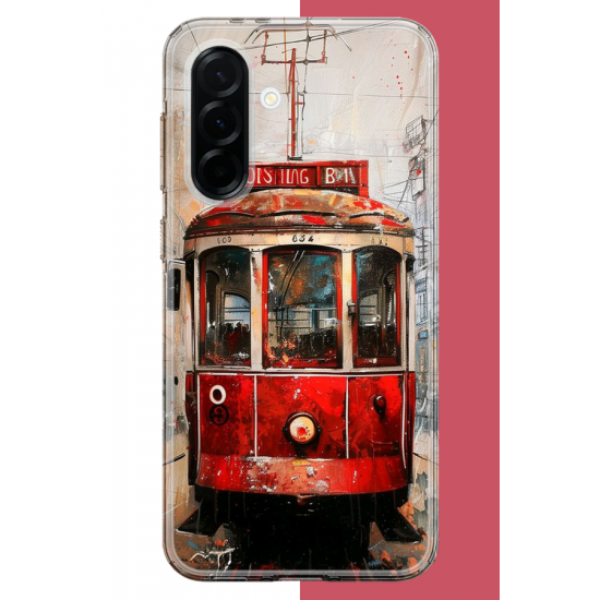 Samsung Galaxy A36 Uyumlu Taksim Tramvay UV Baskılı Silikon Kılıf