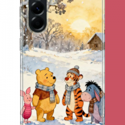 Samsung Galaxy A56 Uyumlu Winnie The Pooh2 UV Baskılı Silikon Kılıf