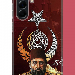 Samsung Galaxy A56 Uyumlu Abdulhamit UV Baskılı Silikon Kılıf