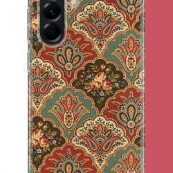Samsung Galaxy A56 Uyumlu Çini Motif UV Baskılı Silikon Kılıf