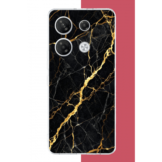 Infinix GT 20 PRO Uyumlu altın diyagonal UV Baskılı Silikon Kılıf