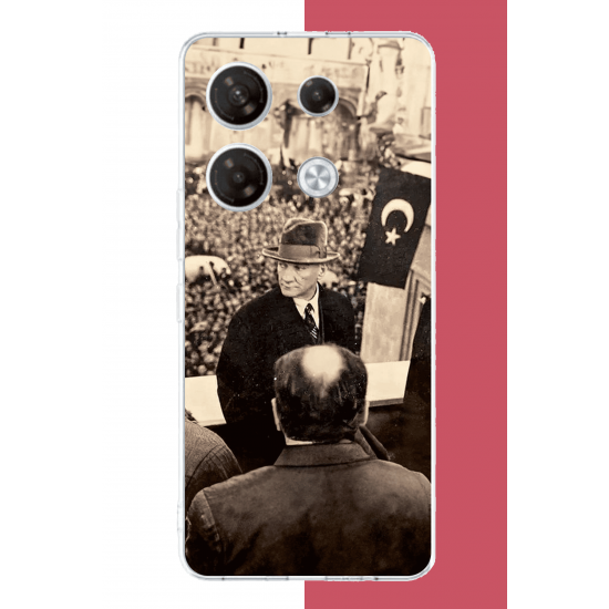 Infinix GT 20 PRO Uyumlu halka seslenen atatürk2 UV Baskılı Silikon Kılıf