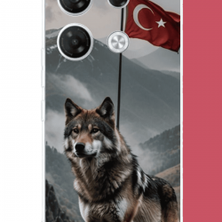 Infinix GT 20 PRO Uyumlu Ulu Kurt UV Baskılı Silikon Kılıf