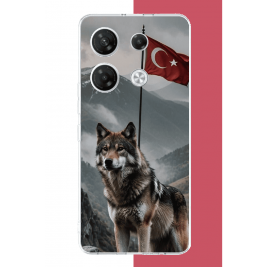 Infinix GT 20 PRO Uyumlu Ulu Kurt UV Baskılı Silikon Kılıf