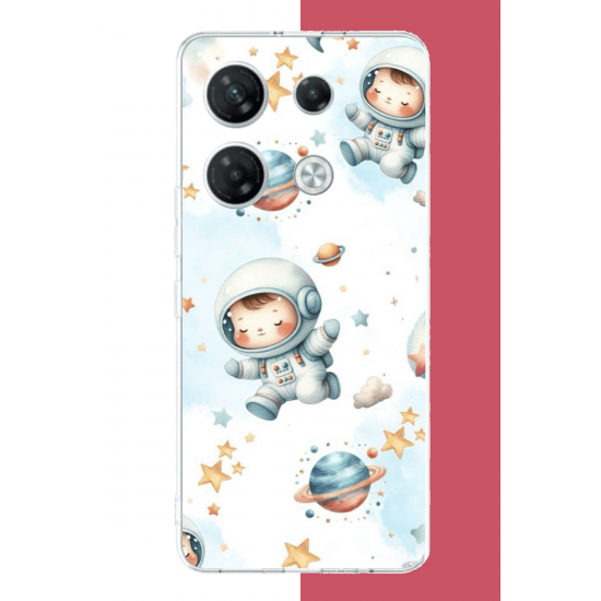 Infinix GT 20 PRO Uyumlu Minik Astronot UV Baskılı Silikon Kılıf