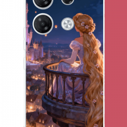 Infinix GT 20 PRO Uyumlu Rapunzel UV Baskılı Silikon Kılıf