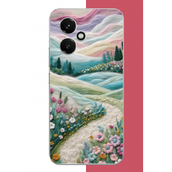 Honor 400 Uyumlu çiçekli plato UV Baskılı Silikon Kılıf