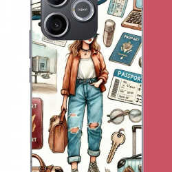 Honor 600 Uyumlu vintage-travel UV Baskılı Silikon Kılıf Honor 600 Uyumlu vintage-travel UV Baskılı Silikon Kılıf