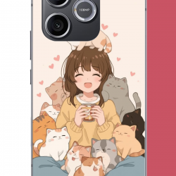 Honor 600 Uyumlu kawaii yavru kediler UV Baskılı Silikon Kılıf Honor 600 Uyumlu kawaii yavru kediler UV Baskılı Silikon Kılıf