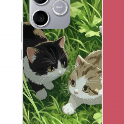 Honor 600 Lite Uyumlu yavru kediler UV Baskılı Silikon Kılıf Honor 600 Lite Uyumlu yavru kediler UV Baskılı Silikon Kılıf