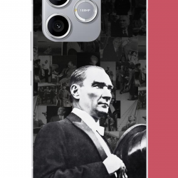Honor 600 Lite Uyumlu şapka ile selamlayan atatürk UV Baskılı Silikon Kılıf Honor 600 Lite Uyumlu şapka ile selamlayan atatürk UV Baskılı Silikon Kılıf