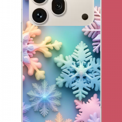 Honor 600 PRO Uyumlu renkli kar taneleri UV Baskılı Silikon Kılıf