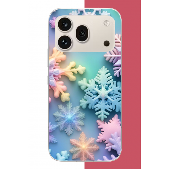 Honor 600 PRO Uyumlu renkli kar taneleri UV Baskılı Silikon Kılıf