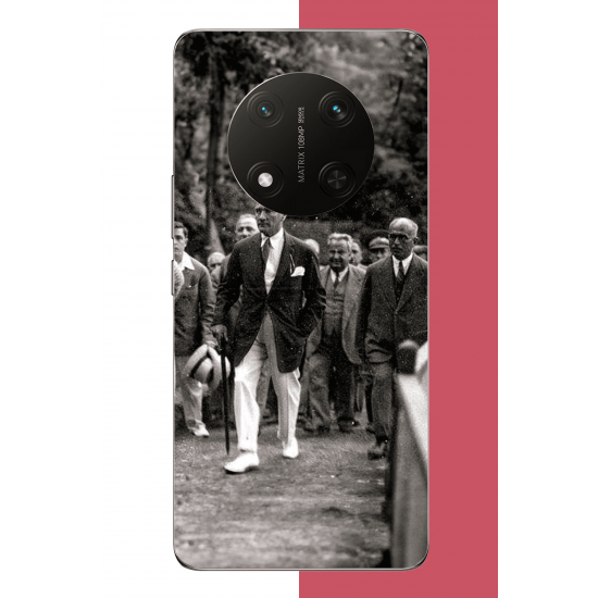 Honor X9C Uyumlu atatürk yürüyüşte UV Baskılı Silikon Kılıf