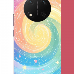 Honor X9C Uyumlu gökkuşağı girdap UV Baskılı Silikon Kılıf