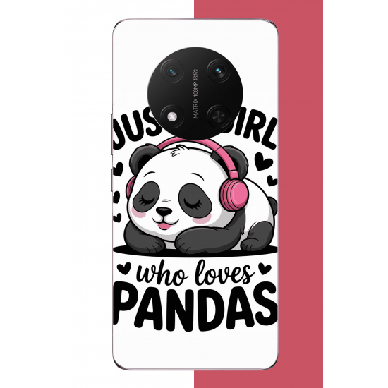 Honor X9C Uyumlu kawaii panda UV Baskılı Silikon Kılıf