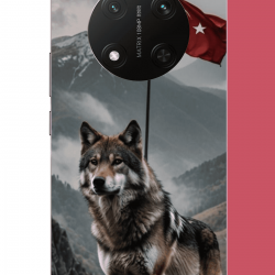 Honor X9C Uyumlu Ulu Kurt UV Baskılı Silikon Kılıf