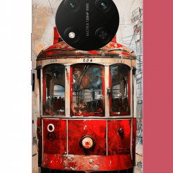 Honor X9C Uyumlu Taksim Tramvay UV Baskılı Silikon Kılıf