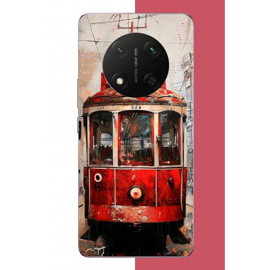Honor X9C Uyumlu Taksim Tramvay UV Baskılı Silikon Kılıf