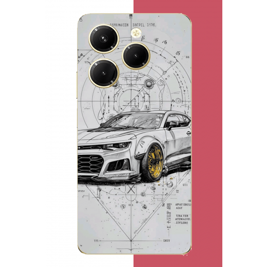 Infinix Hot 40-40 PRO Uyumlu camaro UV Baskılı Silikon Kılıf