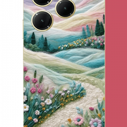 Infinix Hot 40-40 PRO Uyumlu çiçekli plato UV Baskılı Silikon Kılıf
