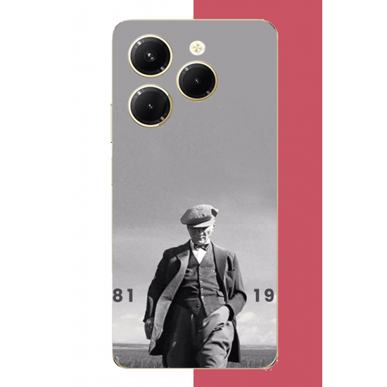 Infinix Hot 40-40 PRO Uyumlu atatürk 1881 1938 UV Baskılı Silikon Kılıf