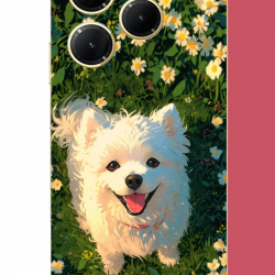 Infinix Hot 40-40 PRO Uyumlu kaniş köpek UV Baskılı Silikon Kılıf