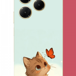 Infinix Hot 40-40 PRO Uyumlu minik kedi UV Baskılı Silikon Kılıf Infinix Hot 40-40 PRO Uyumlu minik kedi UV Baskılı Silikon Kılıf